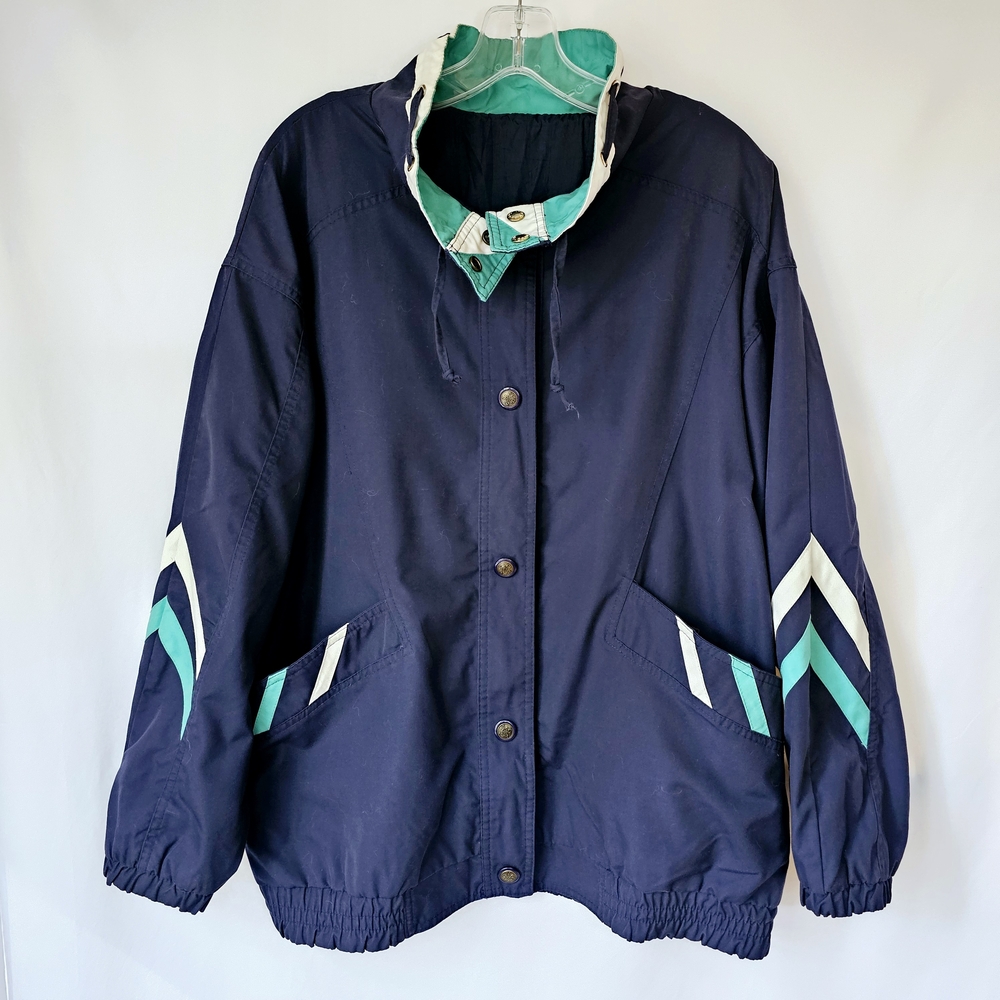 Current Seen Essentials VTG 80s/90s Reversible Colorblock Coat – Size XL